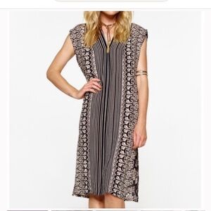 RARE Free People x Novella Royale Fox Stripe Tunic Dress